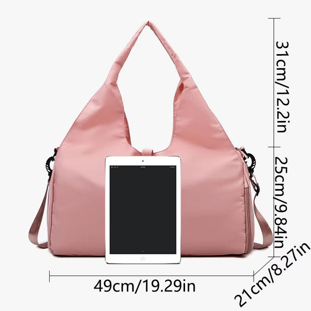 Shoe Compartment Yoga Mat Bag Adjustable Yoga Mat Holder Wet Dry Storage Pockets Gym Fitness Handbags Wear-Resistant