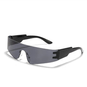 Unisex Rimless Sunglasses - Trendy Multicolor UV400 Eyewear for Men and Women