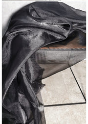 White Organza Voile Sheer Fabric - Shimmering, See-Through, and Sold by the Meter - Ideal Material for Sewing and Crafts