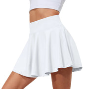 Summer Women Sprints Tennis Dance Fitness Short Skirts Youthful  Quick Drying Solid Female Lining High Waist Mini Skirts Shorts