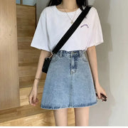 Summer Denim Short Skirt for Women High Wiast Sexy Tight Bag Hip Skirts Lady Slim Fit Y2K Female Short Jeans Skirts DURIKIES