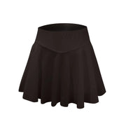 Summer Women Sprints Tennis Dance Fitness Short Skirts Youthful  Quick Drying Solid Female Lining High Waist Mini Skirts Shorts