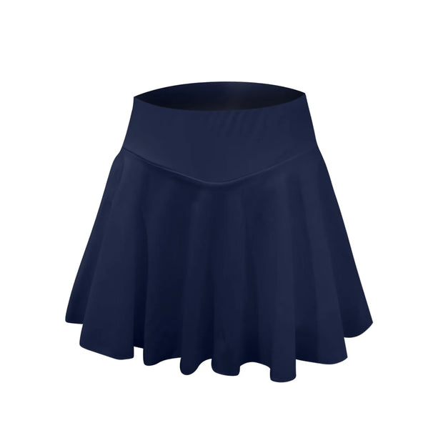 Summer Women Sprints Tennis Dance Fitness Short Skirts Youthful  Quick Drying Solid Female Lining High Waist Mini Skirts Shorts