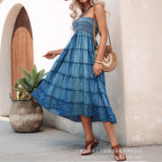 Denim Skirts Women Mid Length Skirt A Line Slim Fit Elegant Splice Y2k Streetwear High Waist Casual Work Lace Up Summer 2025