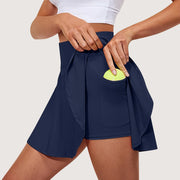 Summer Women Sprints Tennis Dance Fitness Short Skirts Youthful  Quick Drying Solid Female Lining High Waist Mini Skirts Shorts
