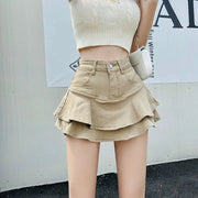 Y2K Mini Skirts 2025 New Vintage High Waist Women Pleated Skirt Chic Sweet Cute Preppy Style Casual 90s E Girl Skirts