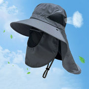 Summer Sun Hats, Outdoor Fishing Hats, Men's And Women's Camping Visors, Bucket Hats, Neck Flap Bucket Hats
