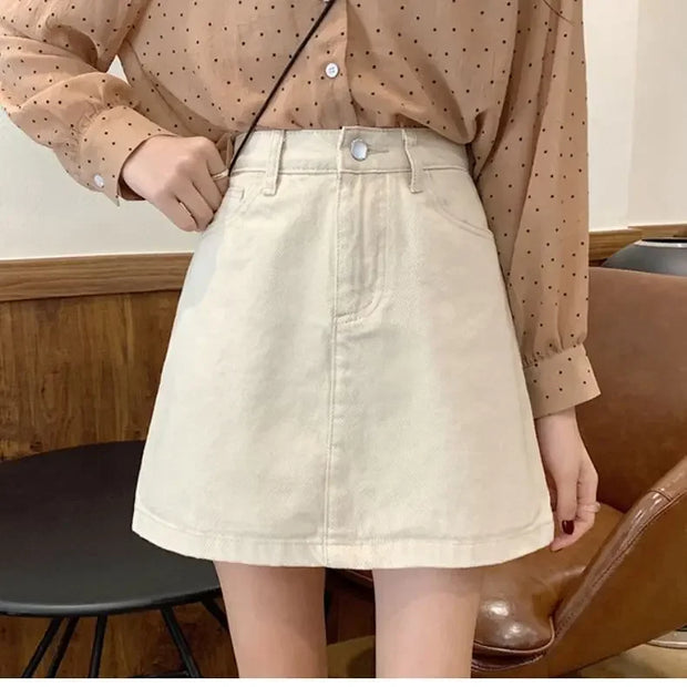 Summer Denim Short Skirt for Women High Wiast Sexy Tight Bag Hip Skirts Lady Slim Fit Y2K Female Short Jeans Skirts DURIKIES