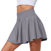 Summer Women Sprints Tennis Dance Fitness Short Skirts Youthful  Quick Drying Solid Female Lining High Waist Mini Skirts Shorts