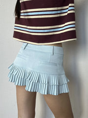 Summer Polo Shirts Woman Long Sleeve Crop Top Color Block Green Stripe Print Polo Shirts Mujer Casual Tops Striped Brown Autumn