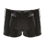 IAMHOTTY Sequin Shorts Sexy Clubwear Holiday Festival Low Waist Skinny Hot Pants Women High Street Booty Shorts Chic Bottoms