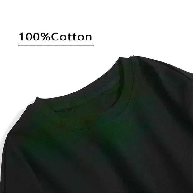 Summer Trend Turtle High Quality 100% Cotton Breathable Comfortable T-shirt Outdoor Men's Tops Casual Fashion Streetwear