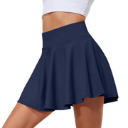 Summer Women Sprints Tennis Dance Fitness Short Skirts Youthful  Quick Drying Solid Female Lining High Waist Mini Skirts Shorts