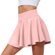 Summer Women Sprints Tennis Dance Fitness Short Skirts Youthful  Quick Drying Solid Female Lining High Waist Mini Skirts Shorts