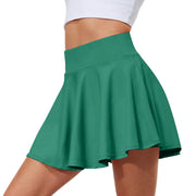 Summer Women Sprints Tennis Dance Fitness Short Skirts Youthful  Quick Drying Solid Female Lining High Waist Mini Skirts Shorts