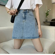 Summer Denim Short Skirt for Women High Wiast Sexy Tight Bag Hip Skirts Lady Slim Fit Y2K Female Short Jeans Skirts DURIKIES