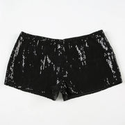 IAMHOTTY Sequin Shorts Sexy Clubwear Holiday Festival Low Waist Skinny Hot Pants Women High Street Booty Shorts Chic Bottoms