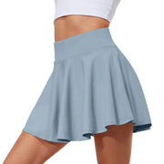 Summer Women Sprints Tennis Dance Fitness Short Skirts Youthful  Quick Drying Solid Female Lining High Waist Mini Skirts Shorts