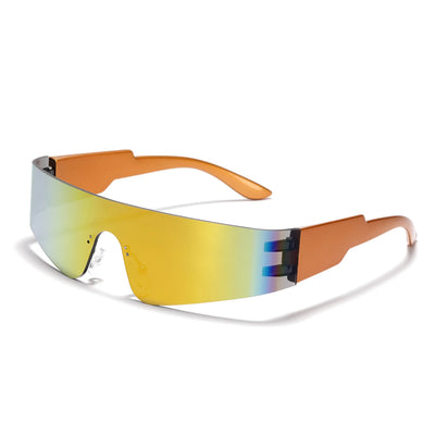 Unisex Rimless Sunglasses - Trendy Multicolor UV400 Eyewear for Men and Women
