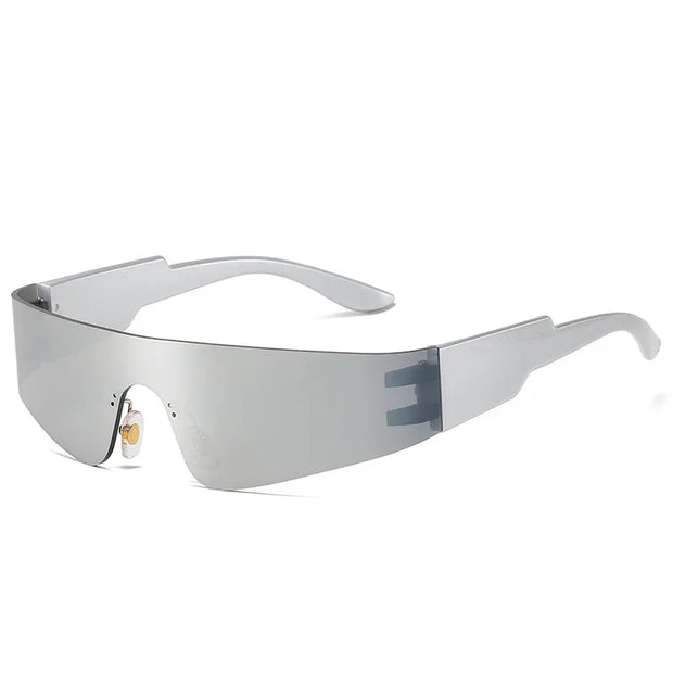 Unisex Rimless Sunglasses - Trendy Multicolor UV400 Eyewear for Men and Women